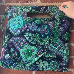 Vera Bradley Square Handle Tote in Blue Rhapsody